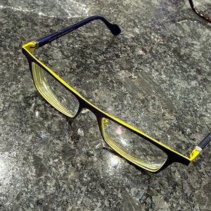 Face A Face Lucas 1 Eyeglasses FRAMES 9342 Blue Yellow 48 16-140 Paris